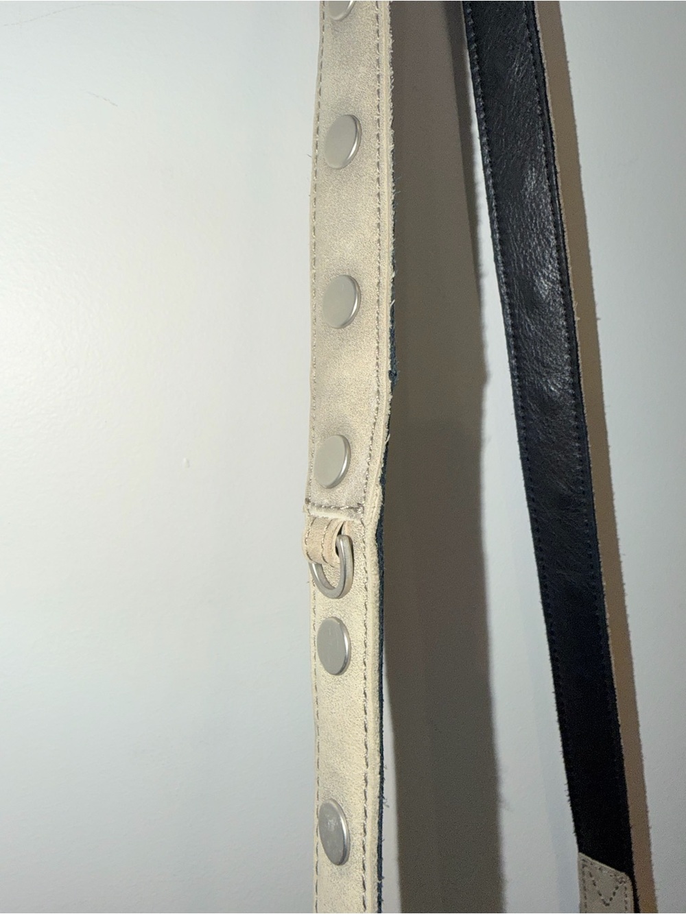 Hammitt LA Montana Black Leather Tan Suede Large Reversible Crossbody Bag - Picture 4 of 16
